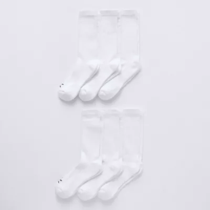 Xersion Essential Performance Womens 6 Pair Crew Socks