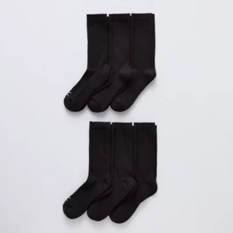 Xersion Essential Performance Womens 6 Pair Crew Socks