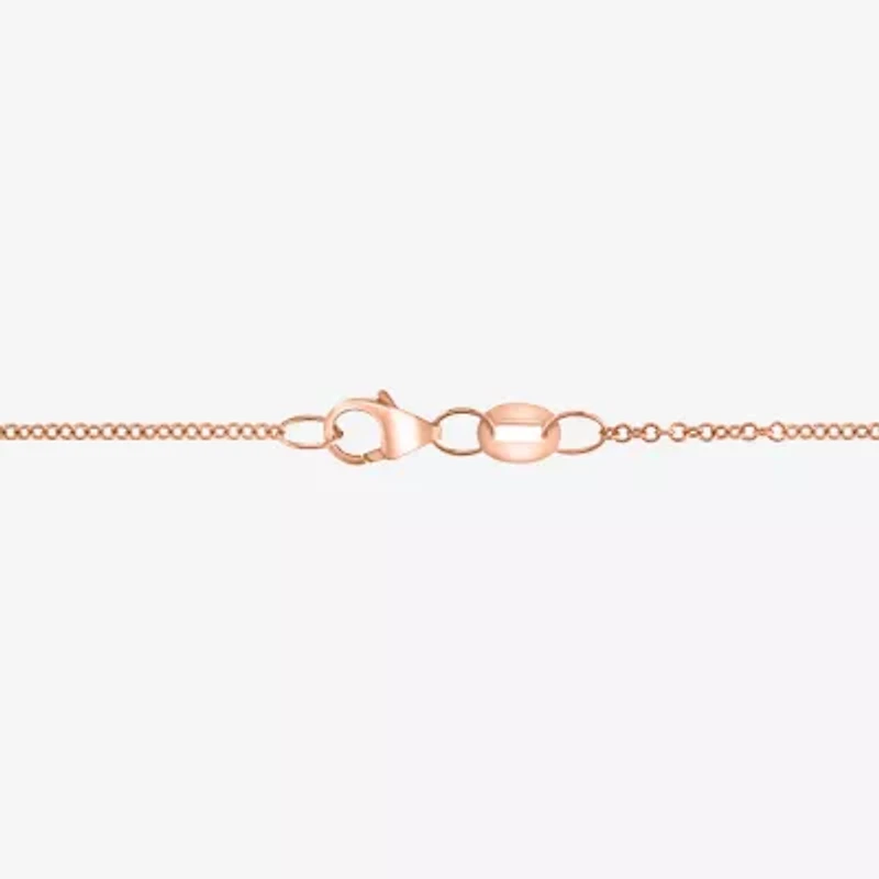 Effy Final Call Womens 1/3 CT. T.W. Genuine Purple Amethyst 14K Rose Gold Pear 16 Inch Pendant Necklace
