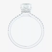 H-I / Si1-Si2) Womens 1/ CT. T.W. Lab Grown White Diamond 10K Gold Side Stone Engagement Ring