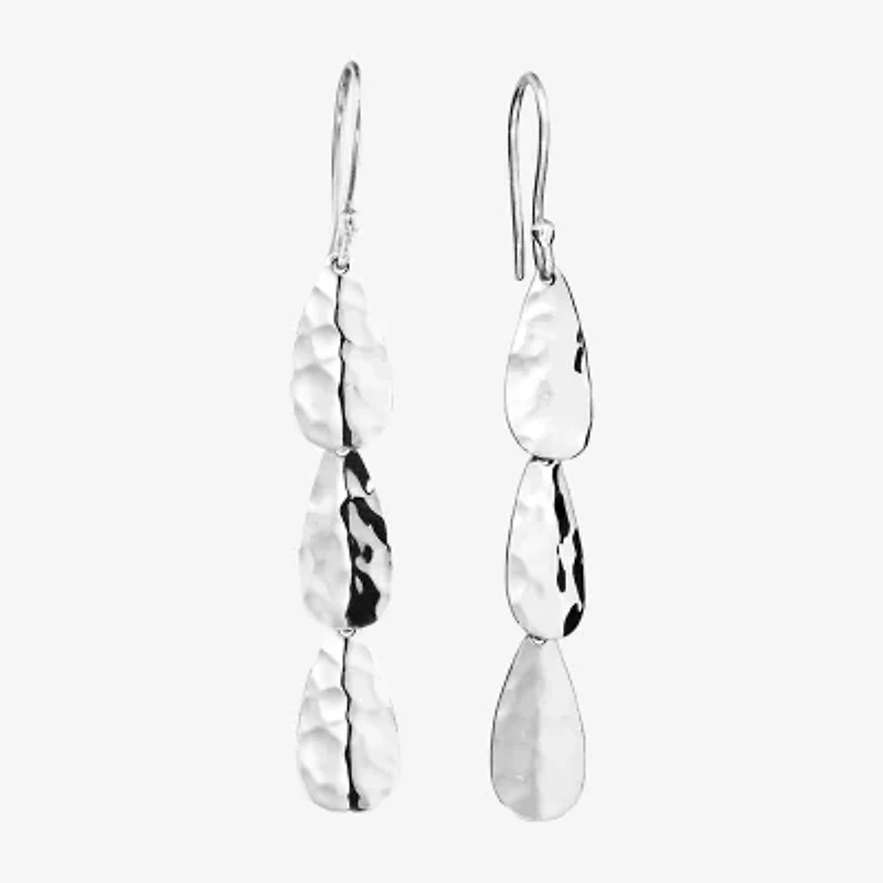 Womens Sterling Silver Drop Earrings
