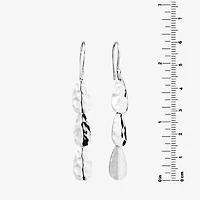 Womens Sterling Silver Drop Earrings