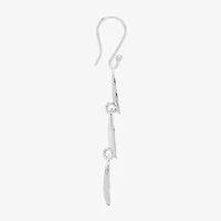 Womens Sterling Silver Drop Earrings