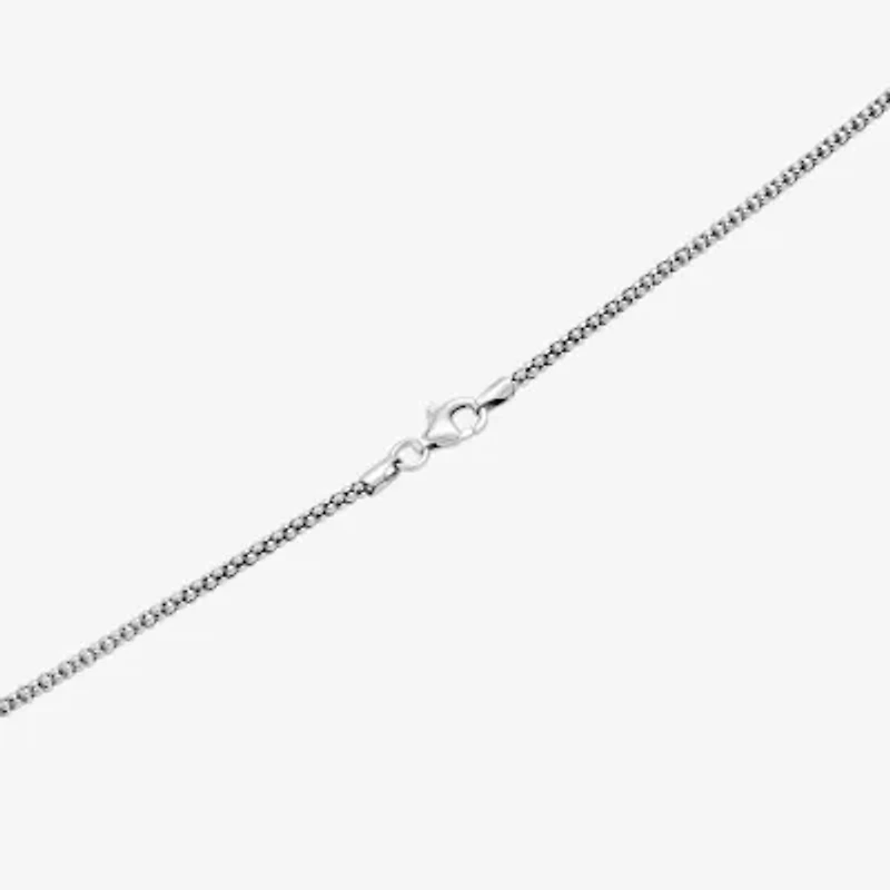 Bali Inspired Womens Sterling Silver Heart 18 Inch Pendant Necklace