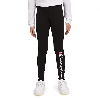 Champion Big Kid Girls Mid Rise Active Full Length Leggings