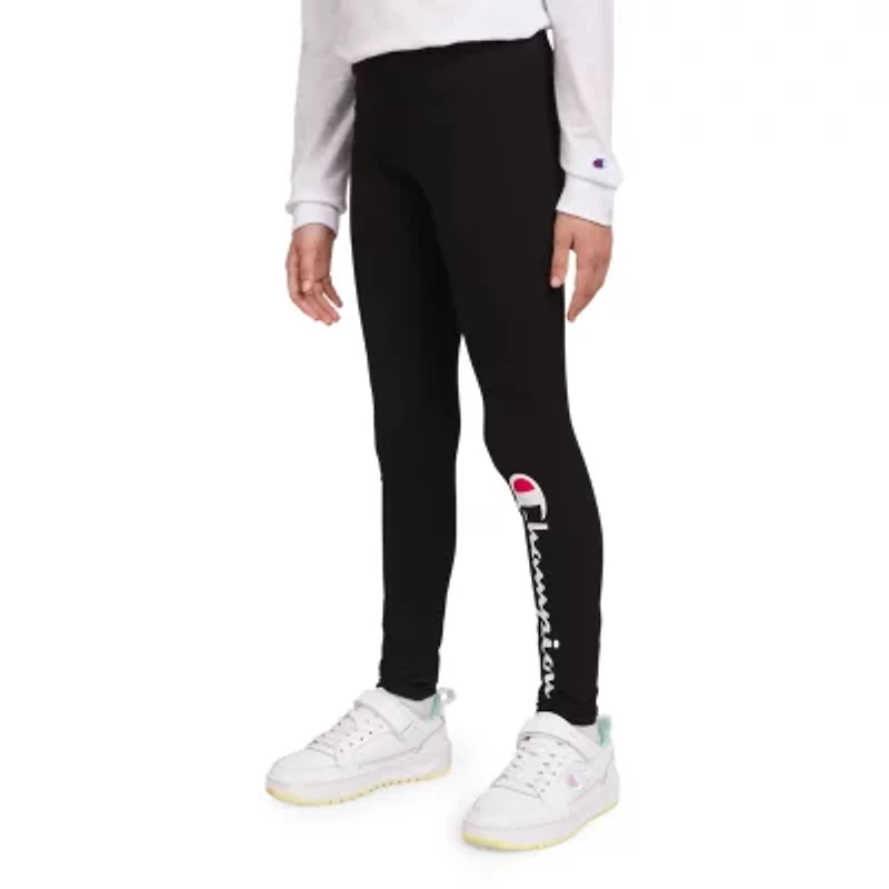 Champion Big Kid Girls Mid Rise Active Full Length Leggings