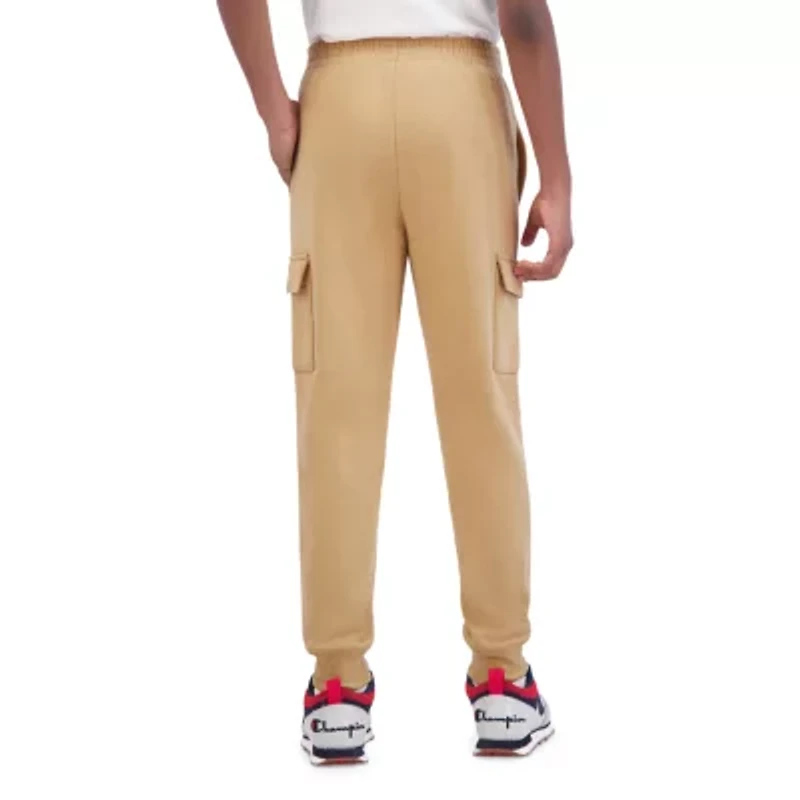 Champion Big Kid Boys Mid Rise Cuffed Active Fleece Cargo Pant