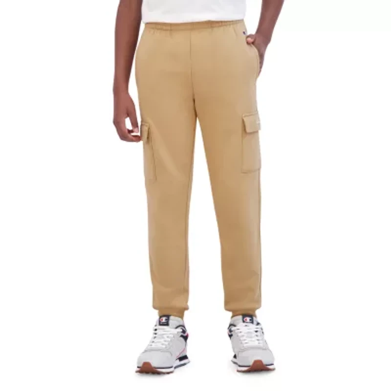 Champion Big Kid Boys Mid Rise Cuffed Active Fleece Cargo Pant