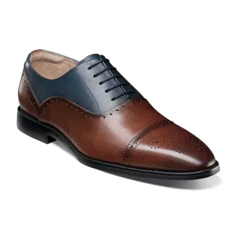 Stacy Adams Reynolds Mens Cap Closed Toe Oxford Shoes