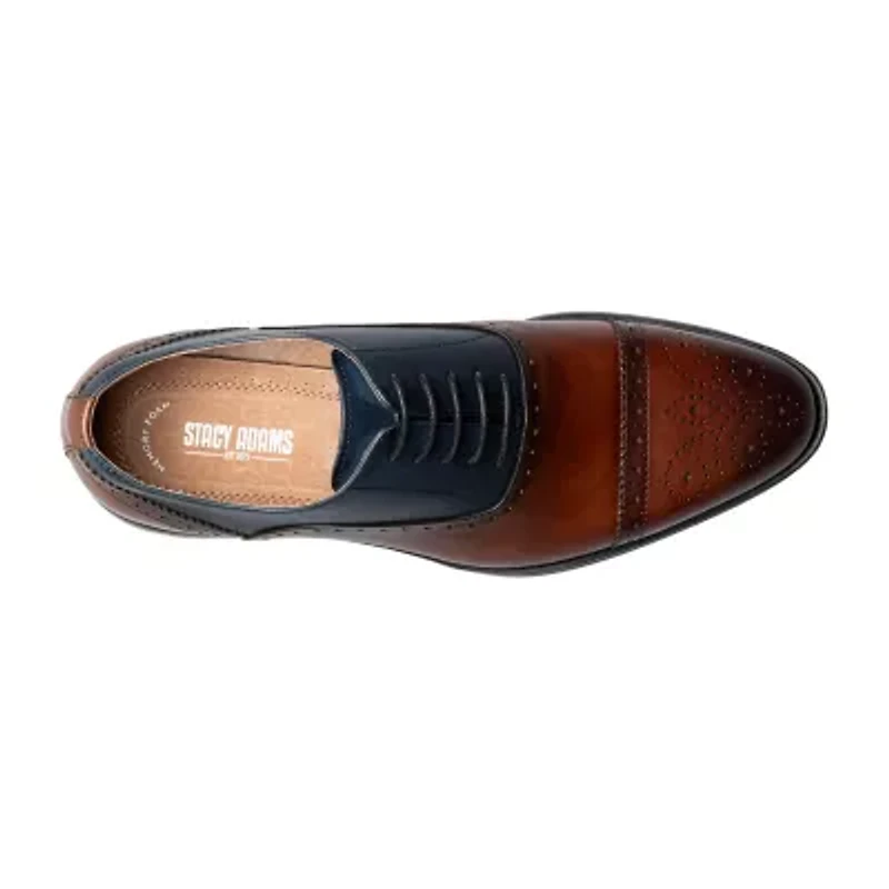 Stacy Adams Reynolds Mens Cap Closed Toe Oxford Shoes