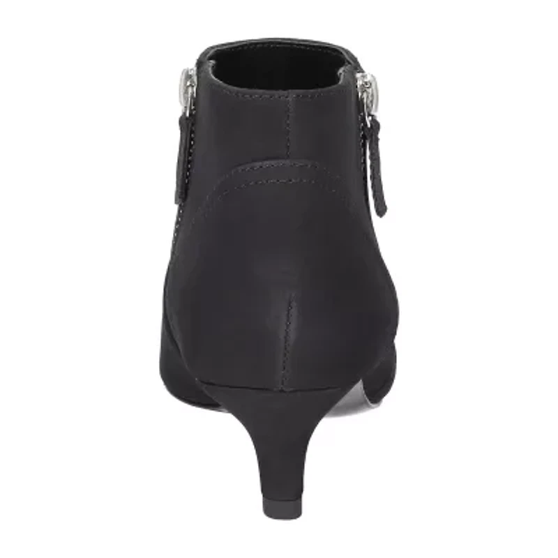 Easy Street Womens Annalee Kitten Heel Booties