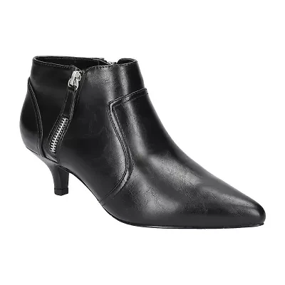 Easy Street Womens Annalee Kitten Heel Booties