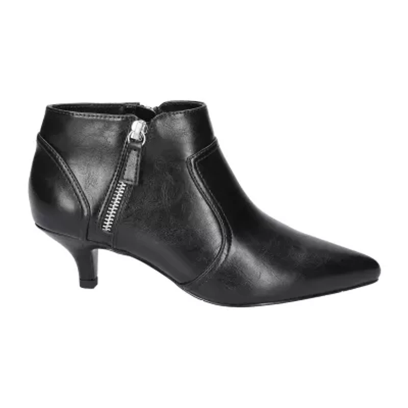 Easy Street Womens Annalee Kitten Heel Booties