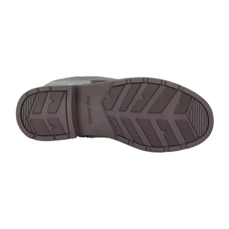 Easy Street Womens Erica Stacked Heel Riding Boots