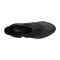 Easy Street Womens Kudos Stacked Heel Booties