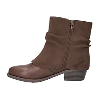Easy Street Womens Kudos Stacked Heel Booties
