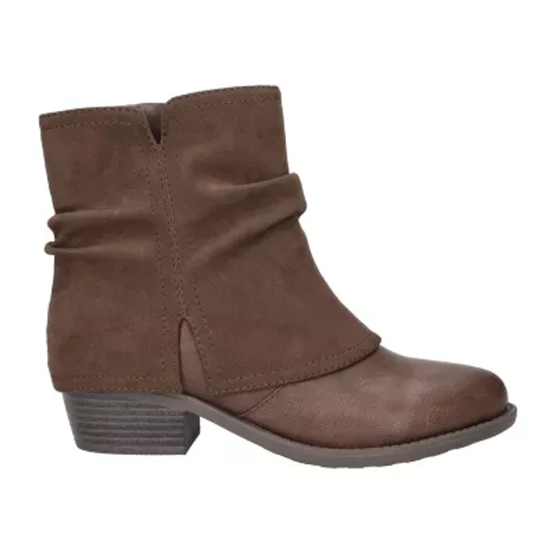 Easy Street Womens Kudos Stacked Heel Booties