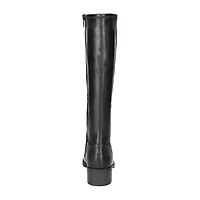 Easy Street Womens Tucker Stacked Heel Riding Boots