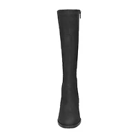 Easy Street Womens Tucker Stacked Heel Riding Boots