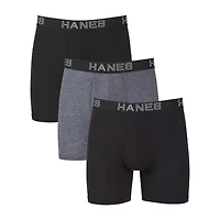 Hanes Ultimate Comfort Flex Fit Total Support Pouch Mens Big 3 Pack Boxer Briefs Ufsbg3