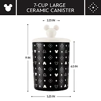 Disney Home Monochrome 56.3oz Ceramic Jar