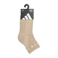 adidas Cushion Sport Womens Multi-Pack 3 Pair Quarter Ankle Socks