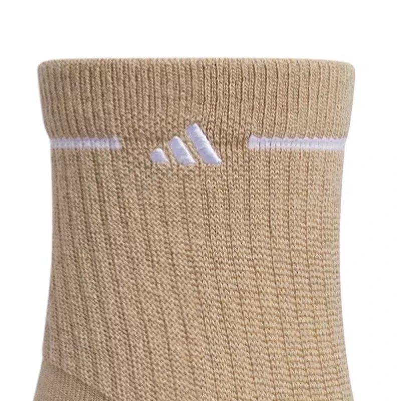 adidas Cushion Sport Womens Multi-Pack 3 Pair Quarter Ankle Socks