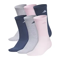 adidas Cushioned Womens 6 Pair Crew Socks