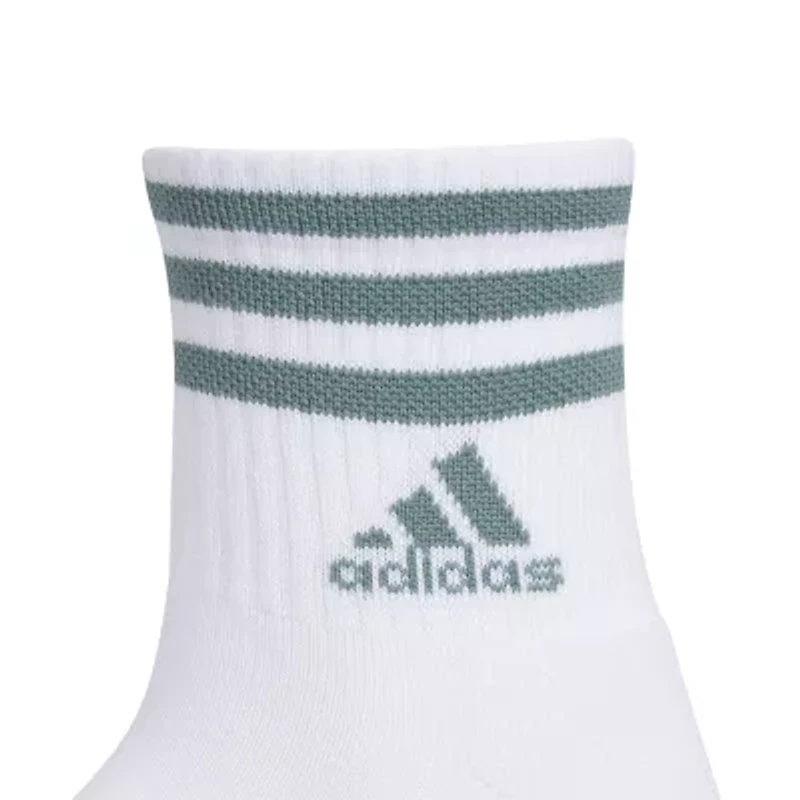 adidas Cushioned Womens Multi-Pack 3 Pair Quarter Ankle Socks