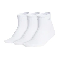 adidas Scallop Edge Womens Multi-Pack 3 Pair Quarter Ankle Socks