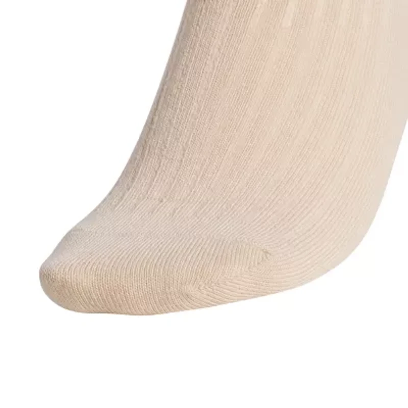 adidas Scallop Edge Womens Multi-Pack 3 Pair Quarter Ankle Socks