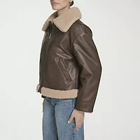 Levi's® Womens Faux Leather Reversible Midweight Jacket