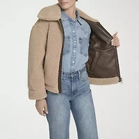 Levi's® Womens Faux Leather Reversible Midweight Jacket