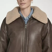 Levi's® Womens Faux Leather Reversible Midweight Jacket