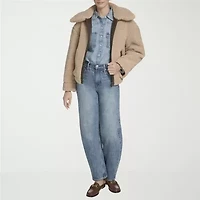 Levi's® Womens Faux Leather Reversible Midweight Jacket