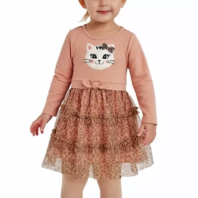 Lilt Toddler Girls Long Sleeve Tutu Dress