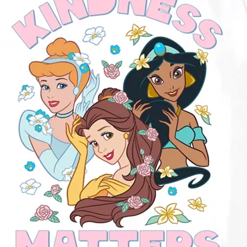 Little & Big Kid Girls Crew Neck Short Sleeve Regular Fit Princess Graphic T-Shirt