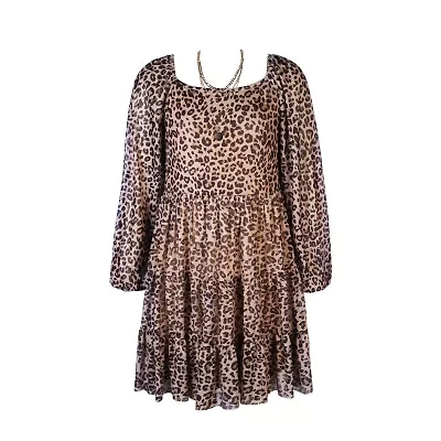 Lilt Little & Big Kid Girls Elbow Sleeve A-Line Dress