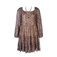 Lilt Little & Big Kid Girls Elbow Sleeve A-Line Dress