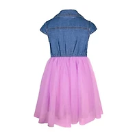 Lilt Little Girls Short Sleeve Shirt Dress