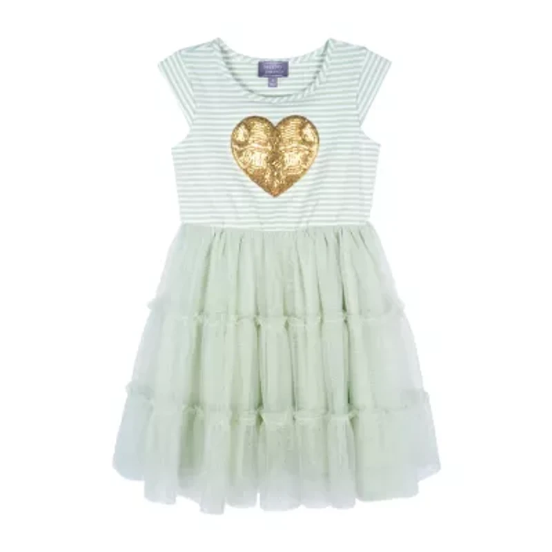 Lilt Little Girls Sleeveless Fit + Flare Dress