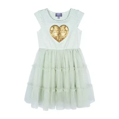 Lilt Little Girls Sleeveless Fit + Flare Dress