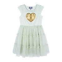 Lilt Little Girls Sleeveless Fit + Flare Dress