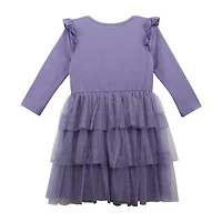 Lilt Little Girls 3/4 Sleeve Fit + Flare Dress