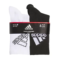 adidas Little & Big Kid Boys 6 Pair Crew Socks