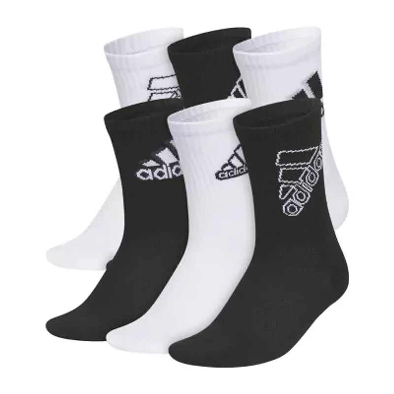 adidas Little & Big Kid Boys 6 Pair Crew Socks