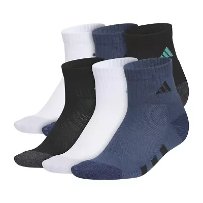 adidas 6 Pair Quarter Ankle Socks Boys