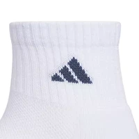 adidas Big Kid Boys 6 Pair Quarter Ankle Socks