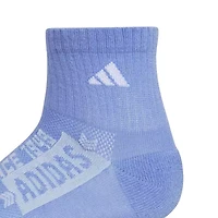 adidas Big Kid Boys 6 Pair Quarter Ankle Socks