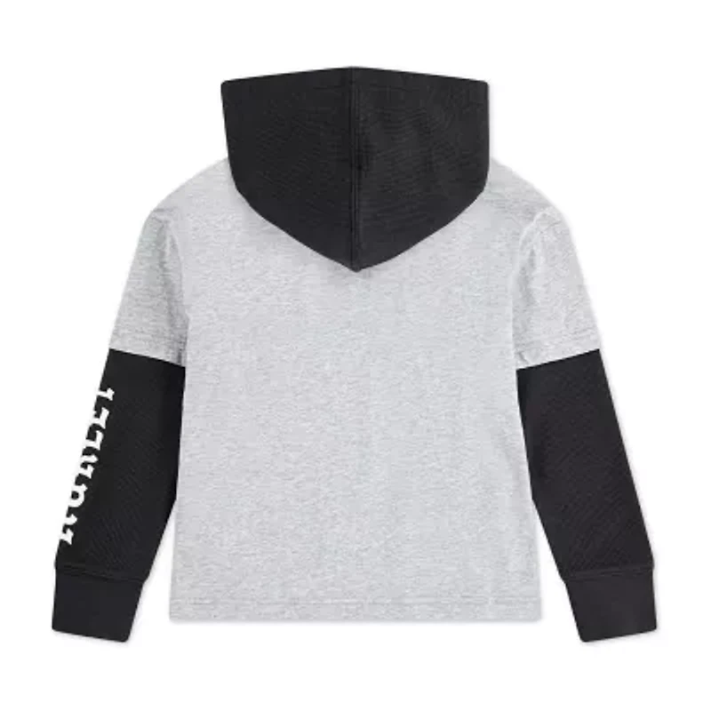 Hurley Big Kid Boys Hooded Long Sleeve Regular Fit Graphic T-Shirt